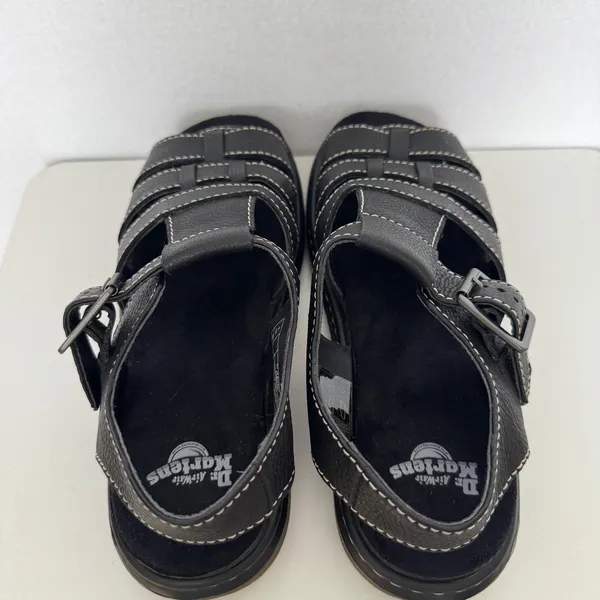2014 Dr. Martens Carolyn 15699001 Black Leather Fisherman Sandals US 8 Box - Image 11