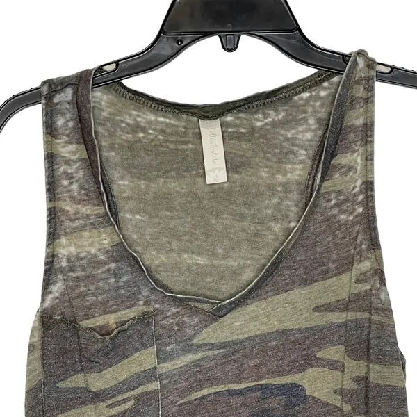 Altar'd State Tank Top Size‎ Large Camo Pattern Worn Look Womens Cotton Blend - Image 2