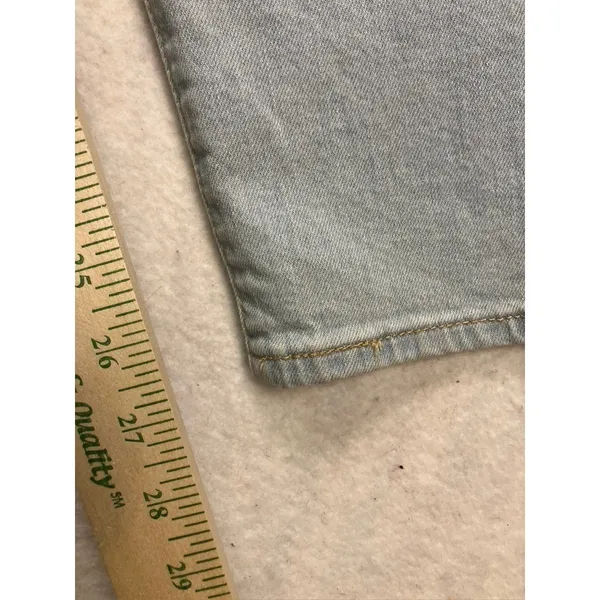Levi's High Waisted Taper Jeans Women 28 Light Blue‎ Stretch Denim Classic - Image 5