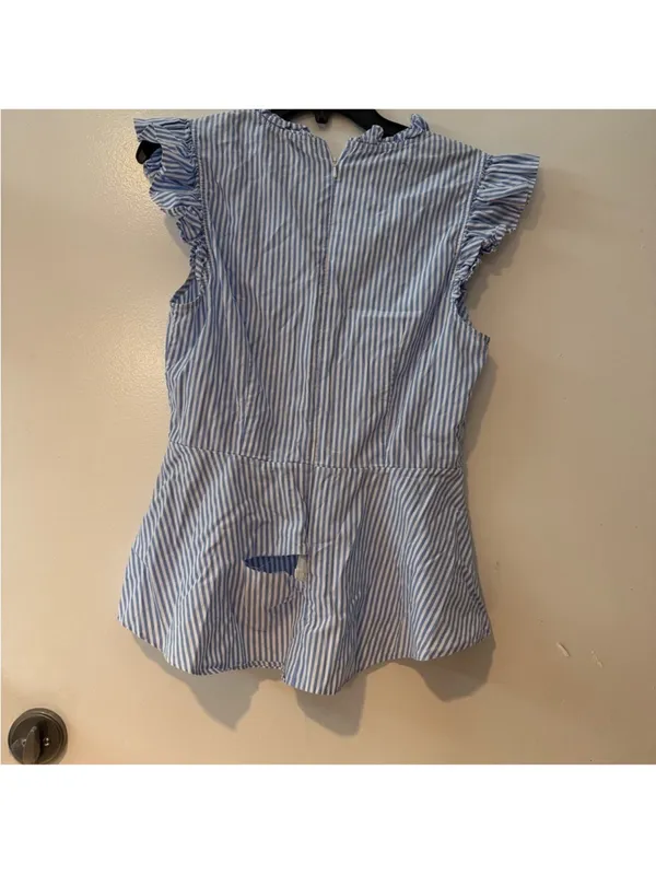 TOME
Flutter Sleeve Top Blue Size 8 - Image 5