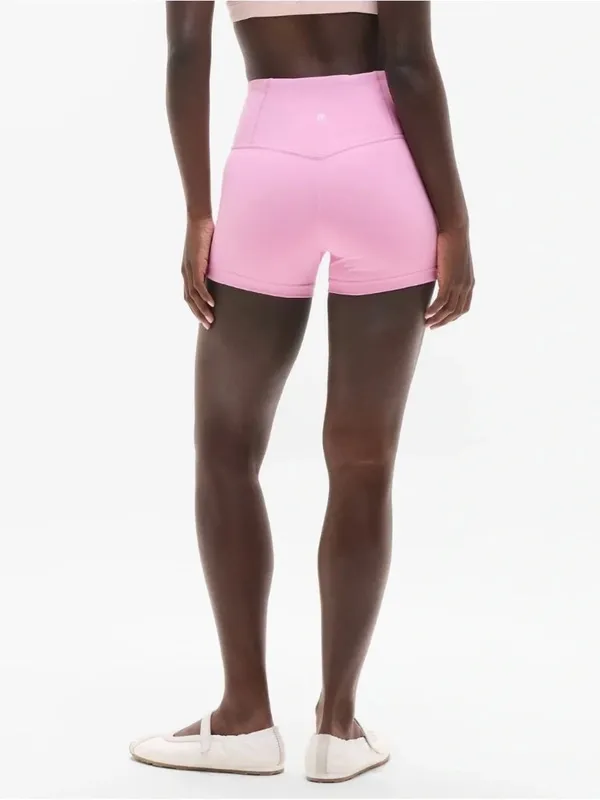 New Athleta XL Elation Ultra High Rise 3" Shortie X-Large Waterlilly Pink - Image 3