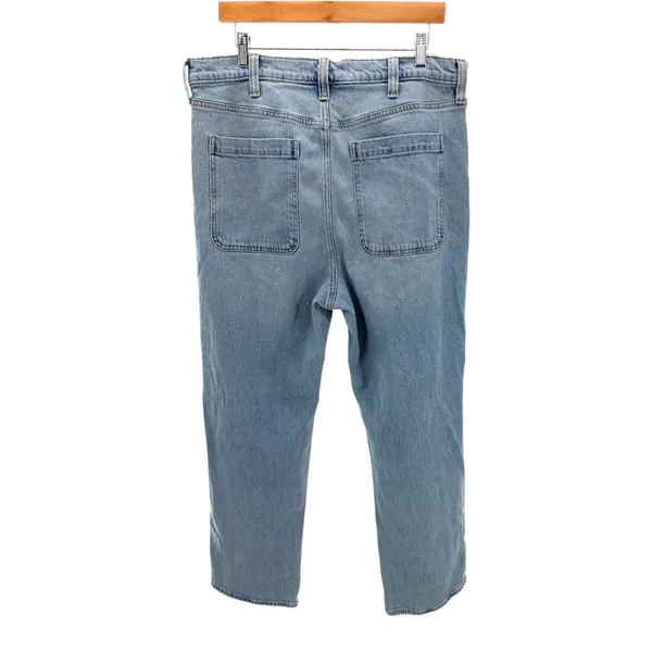 Hollister Baggy Jeans Stretch Distressed Light Wash Denim Men's 36 X 32 New - Image 6