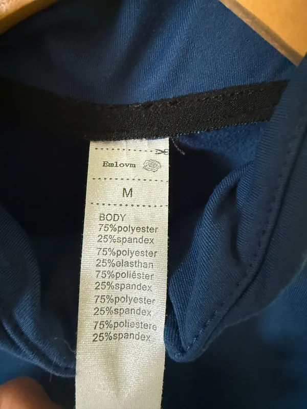Blue long sleeve quarter - Image 3
