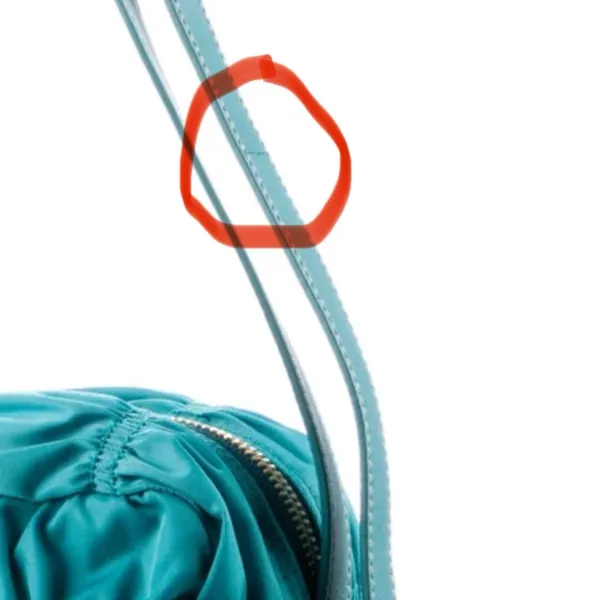 Prada Blue Tessuto Gaufre Crossbody - Image 15