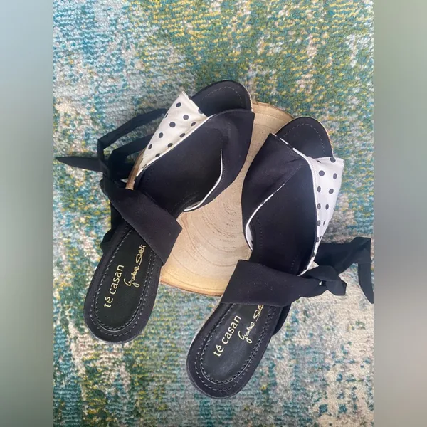 Y2K Té Casan G’auluce Seldi limited edition polka dot espadrilles, size EU 37 - Image 5