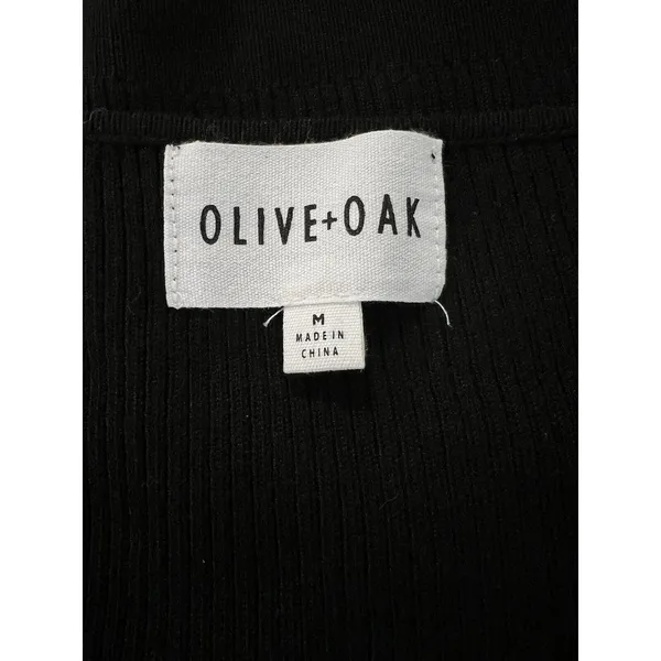 Olive + Oak Women's‎ Black Long Sleeve Pullover Knit Sweater Size Medium Classic - Image 8