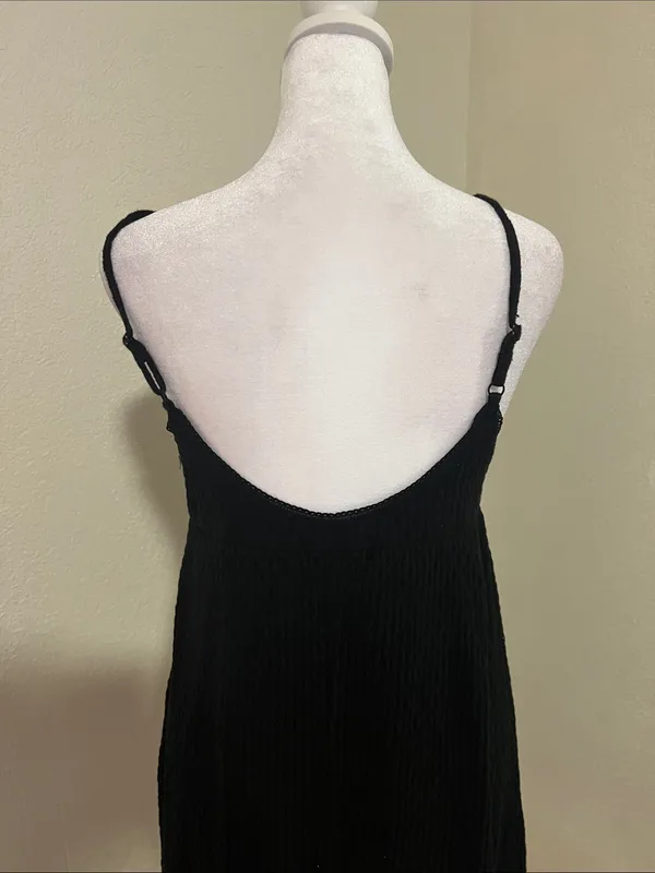 Urban Outfitters Black Spaghetti-Strap Mini Dress - Image 3