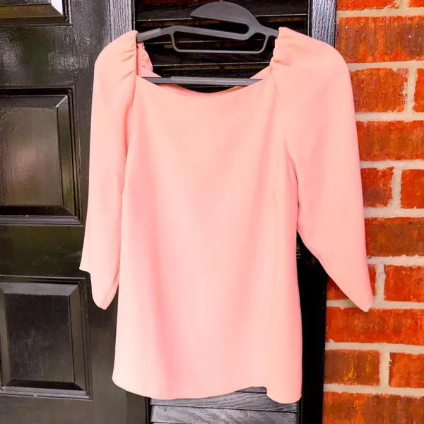 Ann Taylor 3/4 Sleeve Pink Blouse Top S - Image 2