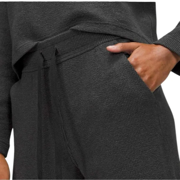 Lululemon‎ Ribbed High-Rise Jogger 25" *7/8 Length Heathered Black 6 - Image 3