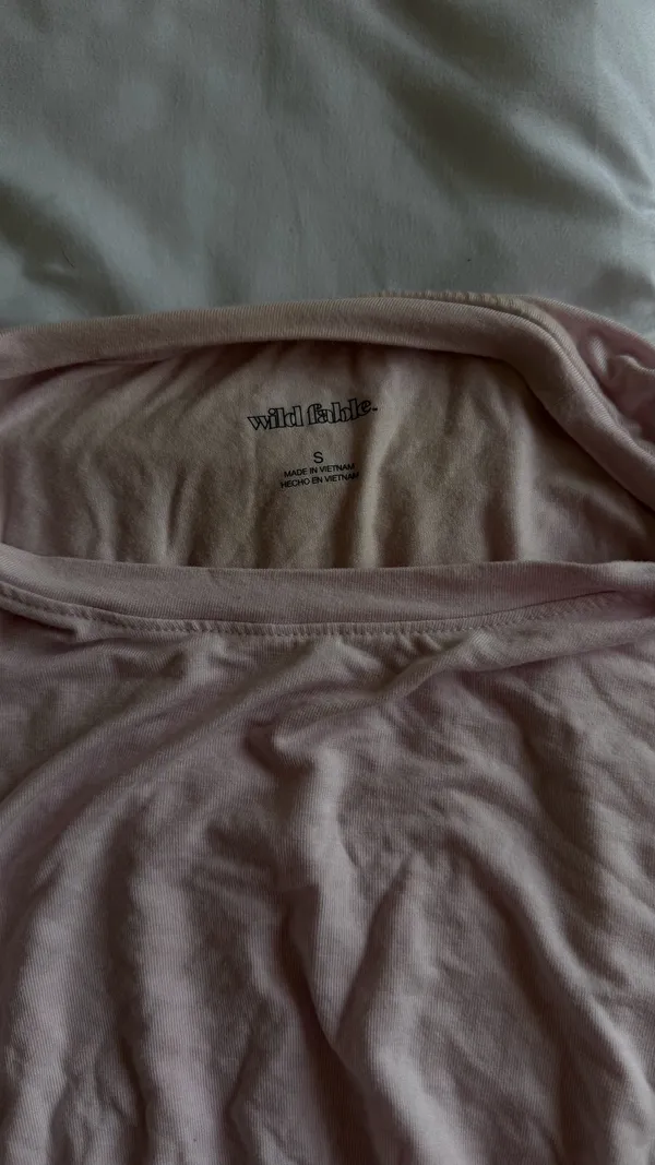 Wild Fable Light Pink Long Sleeve Top - Image 3