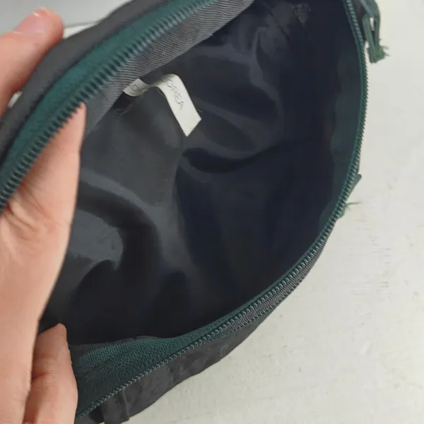 Vintage Black Nylon Multi Pocket Fannie Pack Belt Bag - Image 2