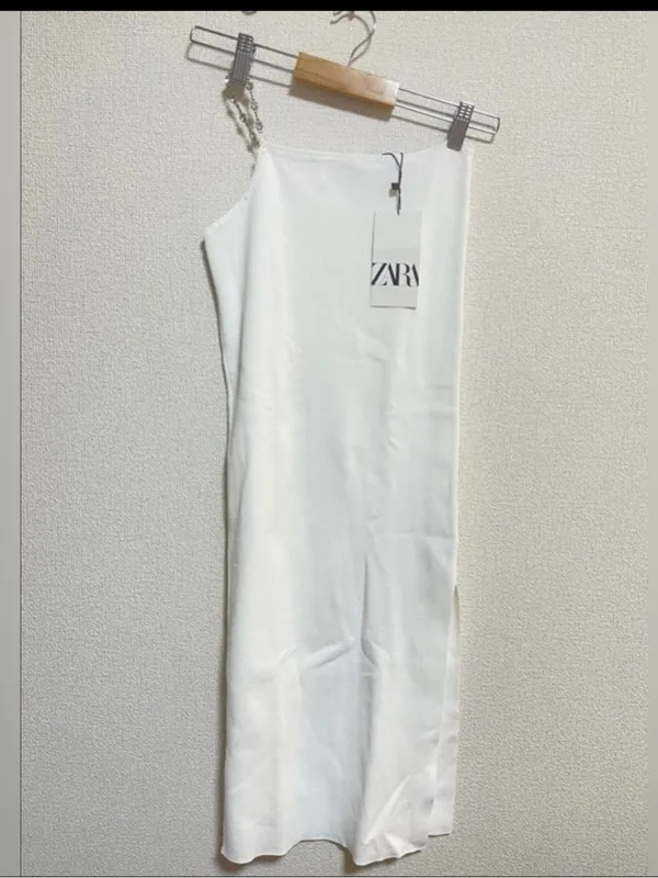 NWT Zara Cream dress one shoulder A0184 - Image 7