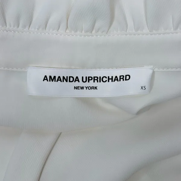 Amanda Uprichard White Midi Tiered Dress - Image 5