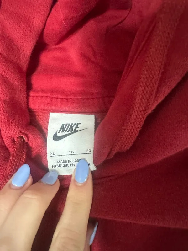Red Nike Hoodie Sweatshirt - Image 2