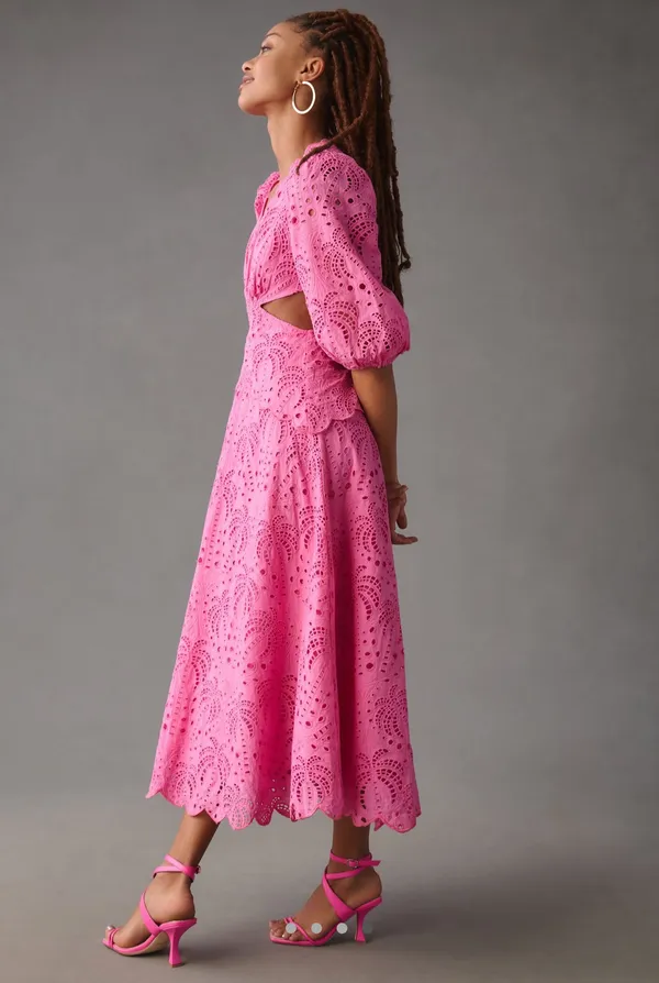 Farm Rio Scalloped Palm Dress - Image 6