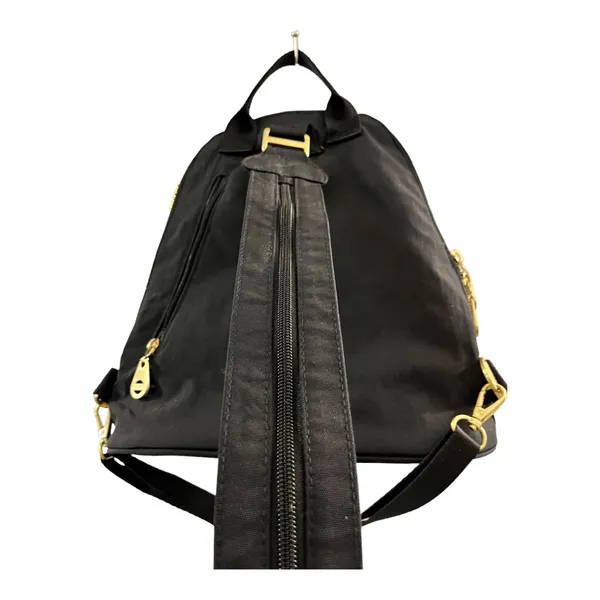 Bagatelle Black Nylon Backpack with Gold-Tone Hardware - Image 9