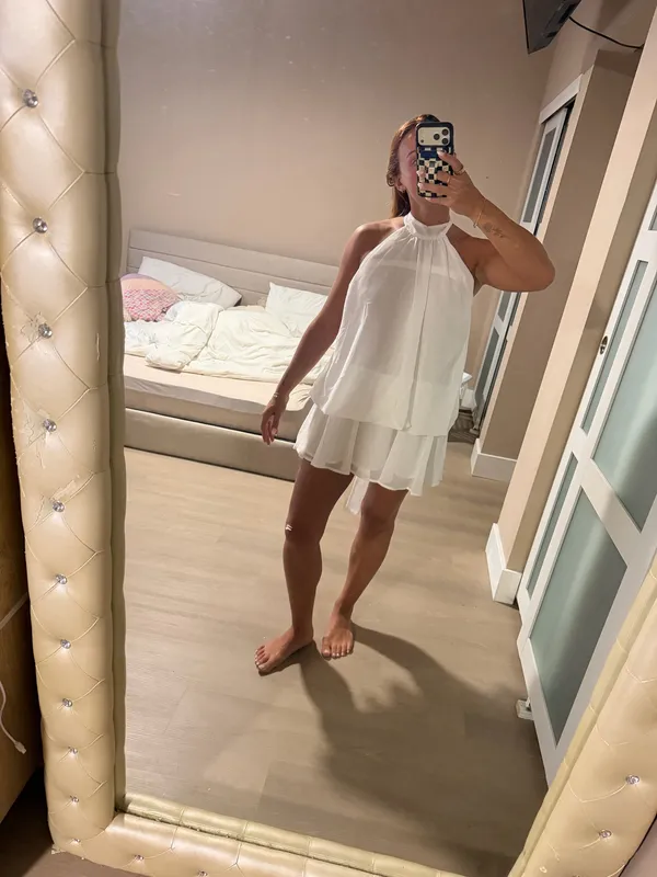 White mini dress - Image 4
