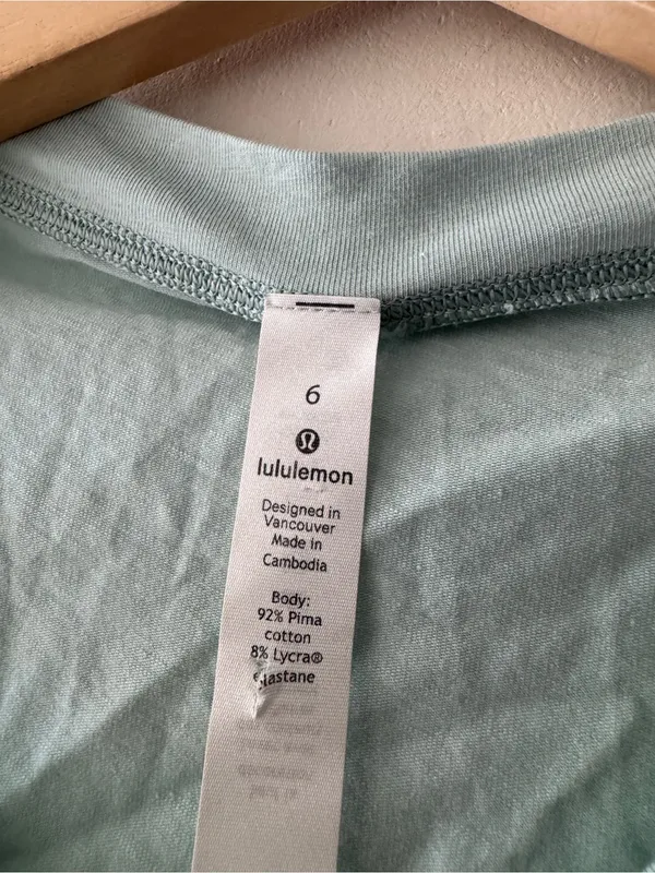 Lululemon Cinch It Up Mint Green Tank Top Size 6 - Image 4