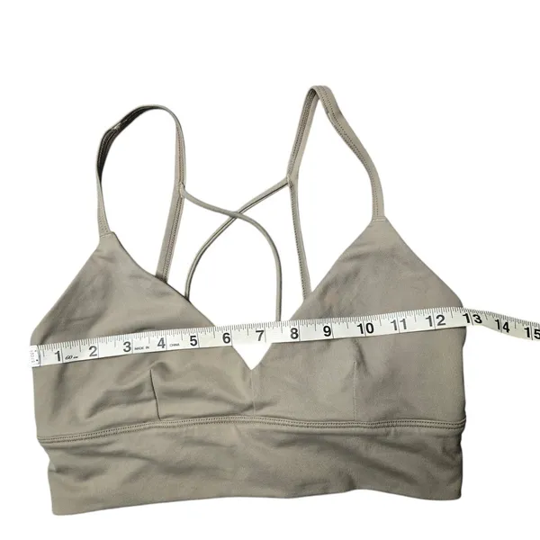 Alo Yoga Tan Criss Cross‎ Back Sports Bra Size: S - Image 2