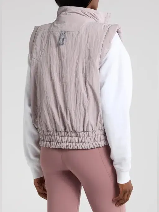 Free People FP Movement Scrunch Time Puffer Vest Size Small - Image 3
