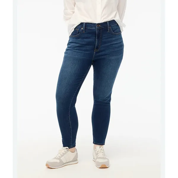 J.Crew Curvy High Rise Skinny Jeans Women's Size‎ 30 Medium Wash Stretch NEW - Image 2