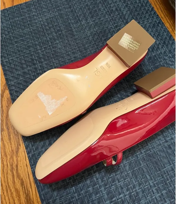 AGL Women's Red Patent Leather Mary Jane Shoes - Image 9