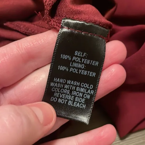 Lulu’s Forevermore‎ Burgundy Skater Strappy Mini Dress Size S - Image 9