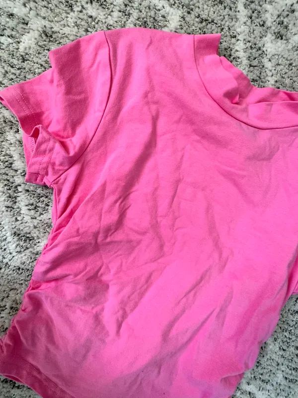 Hot Pink Crop Top Size XS - Image 2