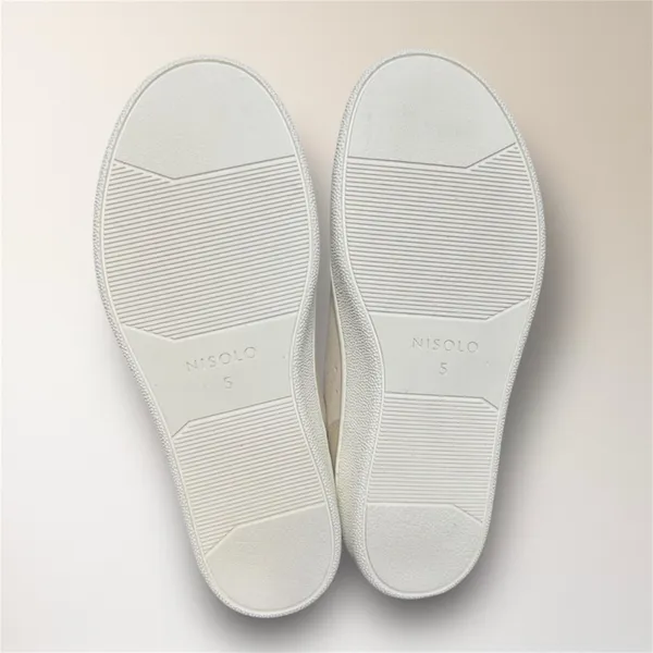 Nisolo Women's 5 Bone White Leather‎ Bria Go-To Court Sneakers New in Box $160 - Image 9