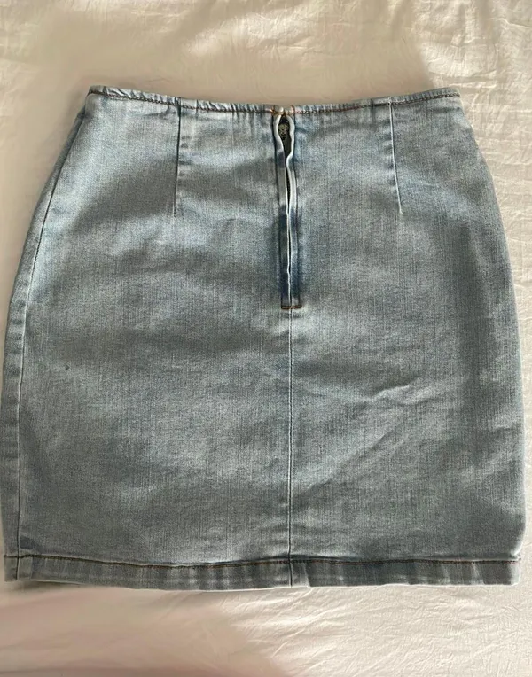 Wild Fable Denim Skirt With Slit - Image 2