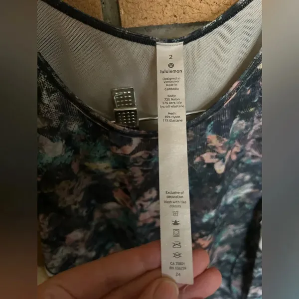 Lululemon Sculpt Tank II Dappled Daze Multi Mesh Tank Top Size 2 - Image 4