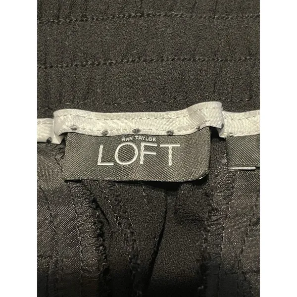 Loft Womens Pants Sz 00 Marisa Pleated Ankle Mid Rise Trousers Cuffed Office - Image 9