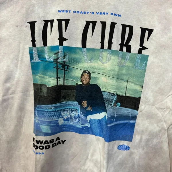 Ice Cube It Was a Good Day West Coast Very Own Rap tiedye T-shirt size XL - Image 2