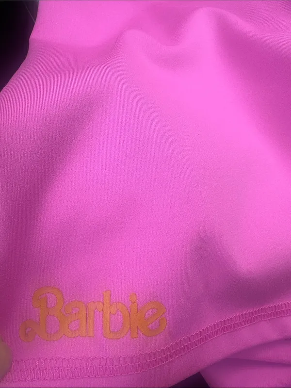 Show Me Your Mumu x Barbie Sports Bra and Shorts Set Hot Pink Sz S - Image 7