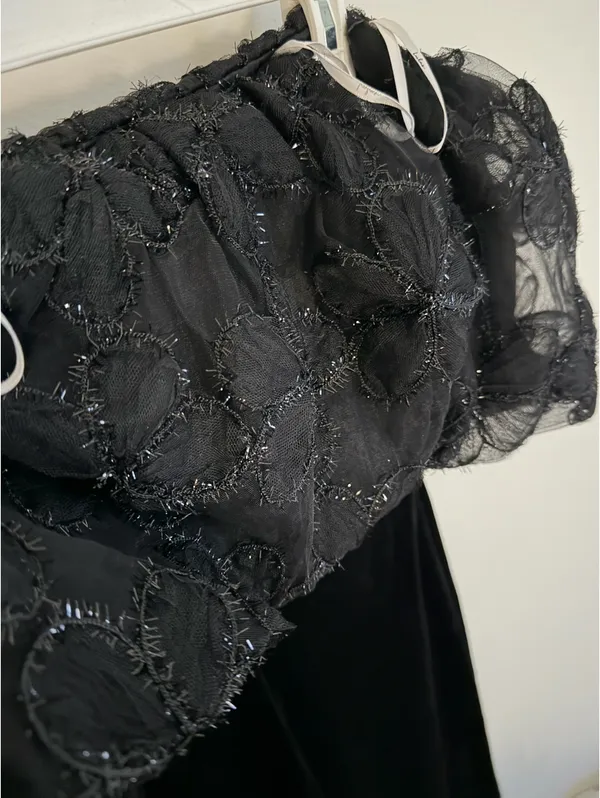 Lulus Holiday Dress Velvet - Image 3