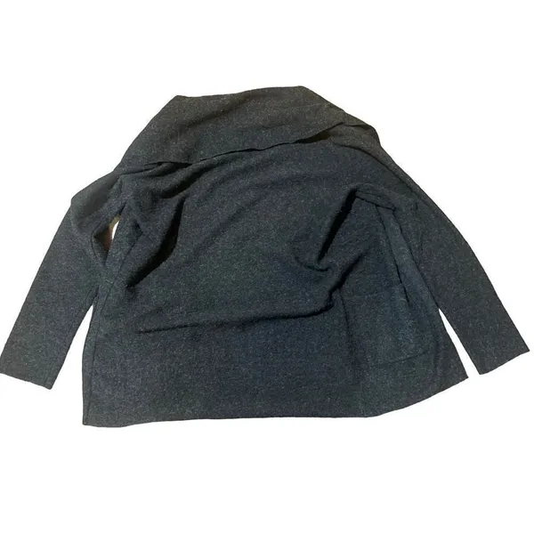 Brandy Melville charcoal gray wool blend open cardigan one size‎ - Image 2