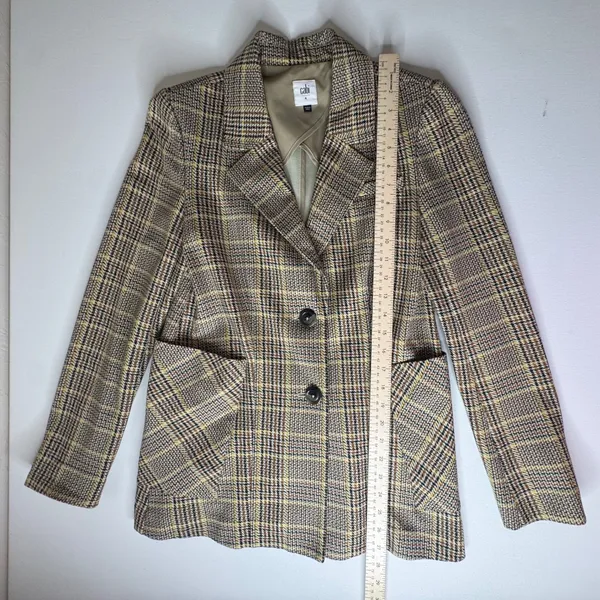 Cabi Pastime Plaid Blazer Jacket Size 4 Academia Career Business Fall‎ Preppy - Image 8
