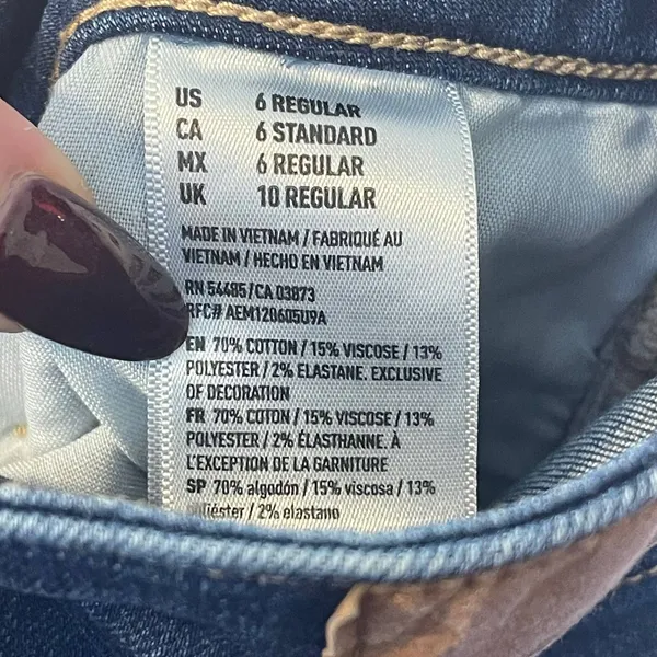 American Eagle Outfitters Super Hi-Rise Jeggings Size 4 Regular - Image 7