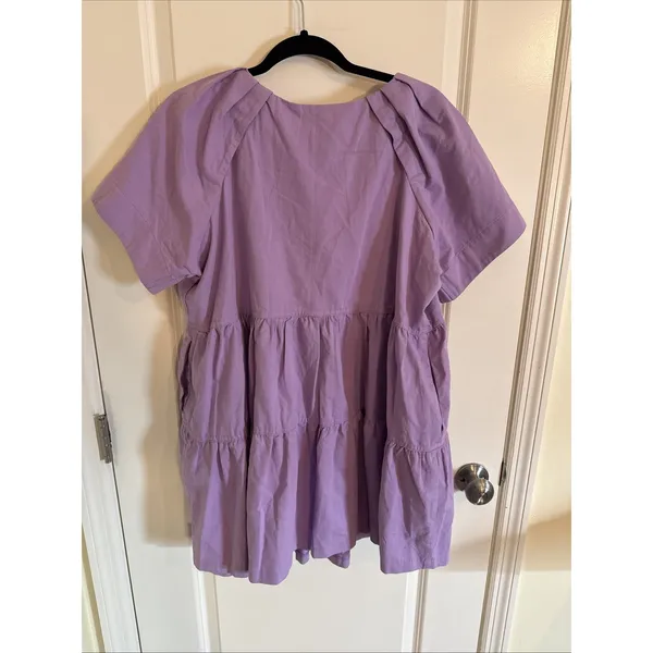 Shop The Mint It Could Be You Lavender Mini Dress With Pockets Size XL - Image 5