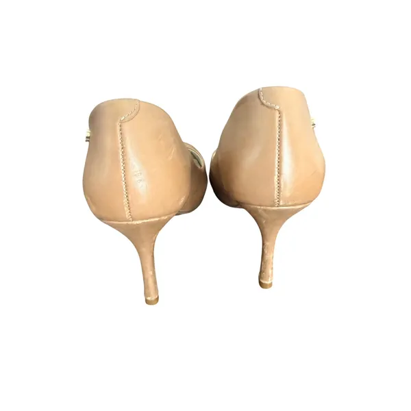 Capodarte Peep Toe Heels Tan Leather Stiletto Pumps Women's Size 7‎ quiet luxury - Image 5