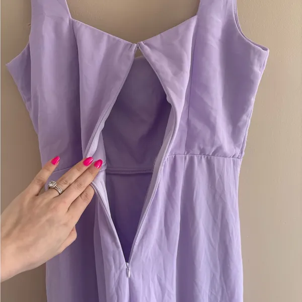 Lulus Glamorous Disposition Lavender Ruched Maxi Dress Size XS Bridesmaid Formal - Image 8