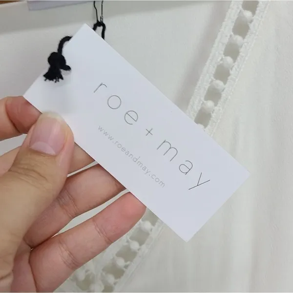 Roe + May White Mini Dress Size‎ Small New With Tags - Image 6