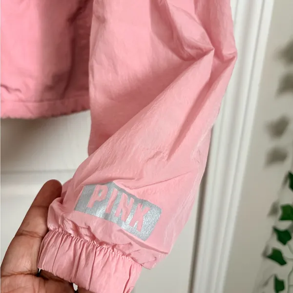 Victoria's Secret PINK Anorak full-zip windbreaker jacket sz medium - Image 2