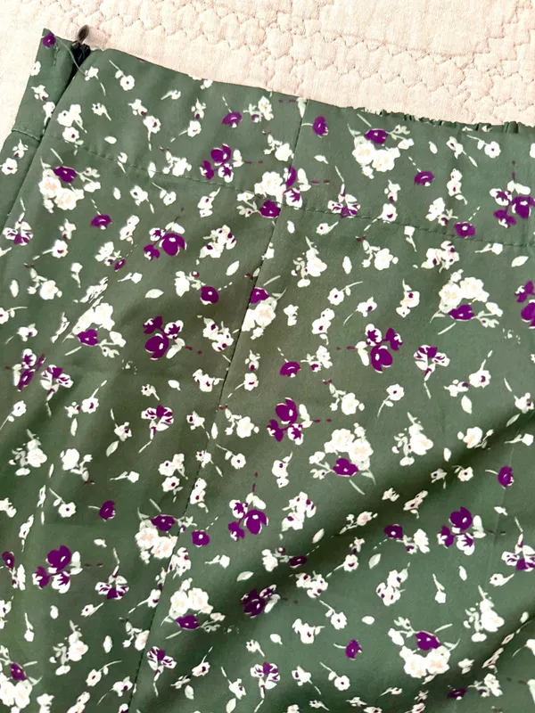Allegra K Floral Midi Skirt - Image 11