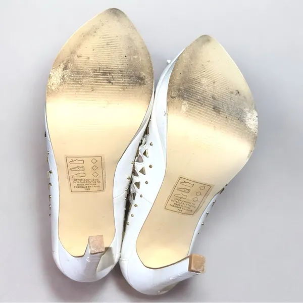 Izabella Rue Women's White Heels Size 7 - Image 7