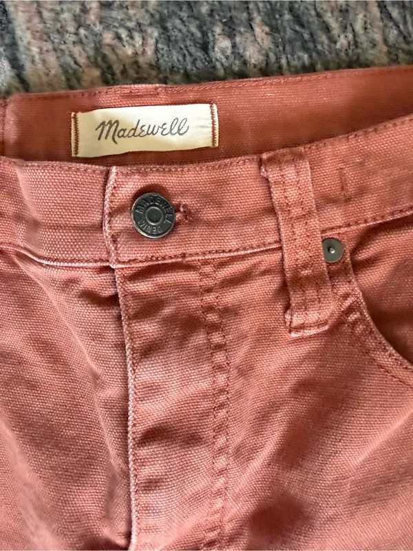 Madewell Women's High-Rise Straight Jeans - Terra Cotta size 28 - Image 3