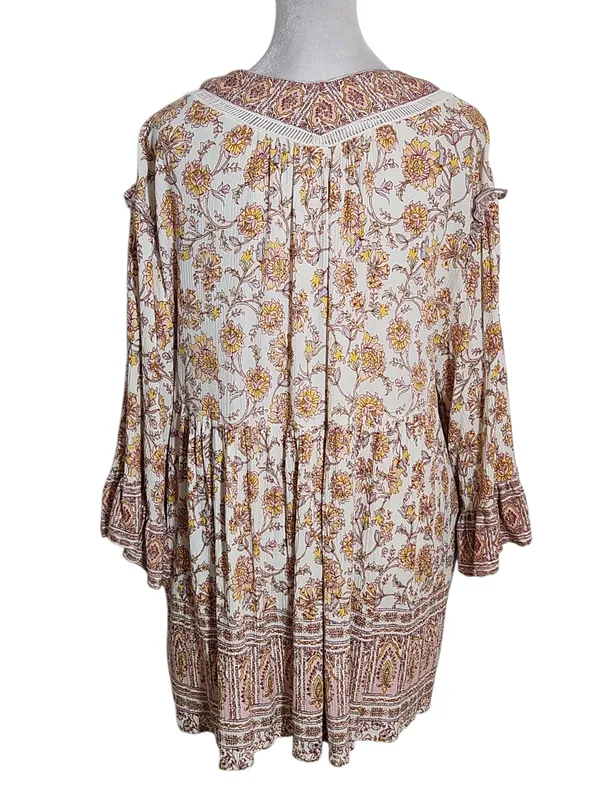 Free People Pink Moonlight Dance Tunic Size Medium - Image 3
