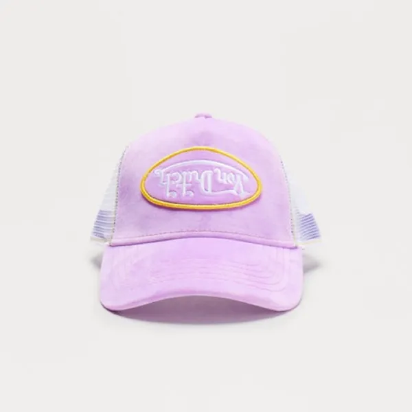 AUTHENTIC Von Dutch Purple/Lavender Velvet Trucker Hat ~ NEW with Hologram - Image 9