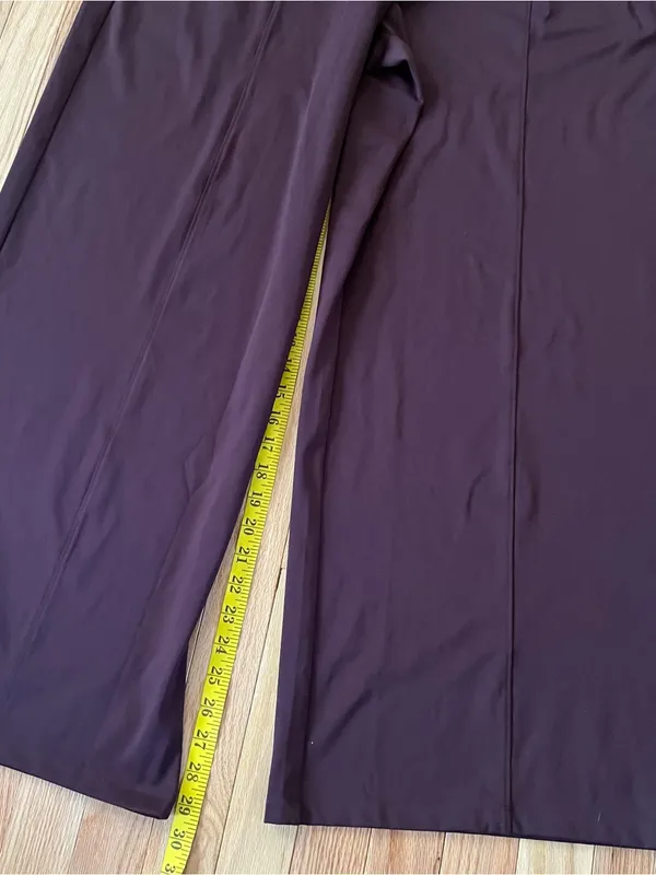 Old Navy Powersoft Purple Wide Leg Pants 2X Athleisure Travel Minimalist Gym NWT - Image 6