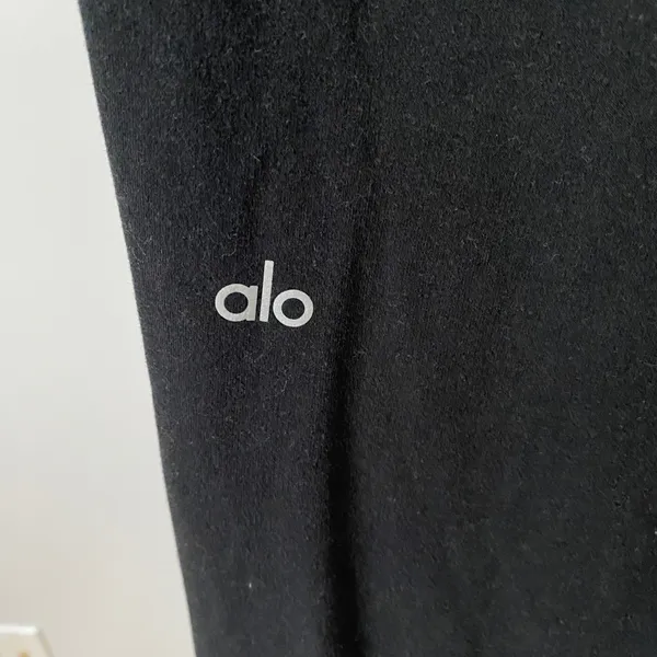 Alo Yoga XS Black Unwind Jogger Sweatpants High Waisted Pockets‎ Loungewear - Image 6